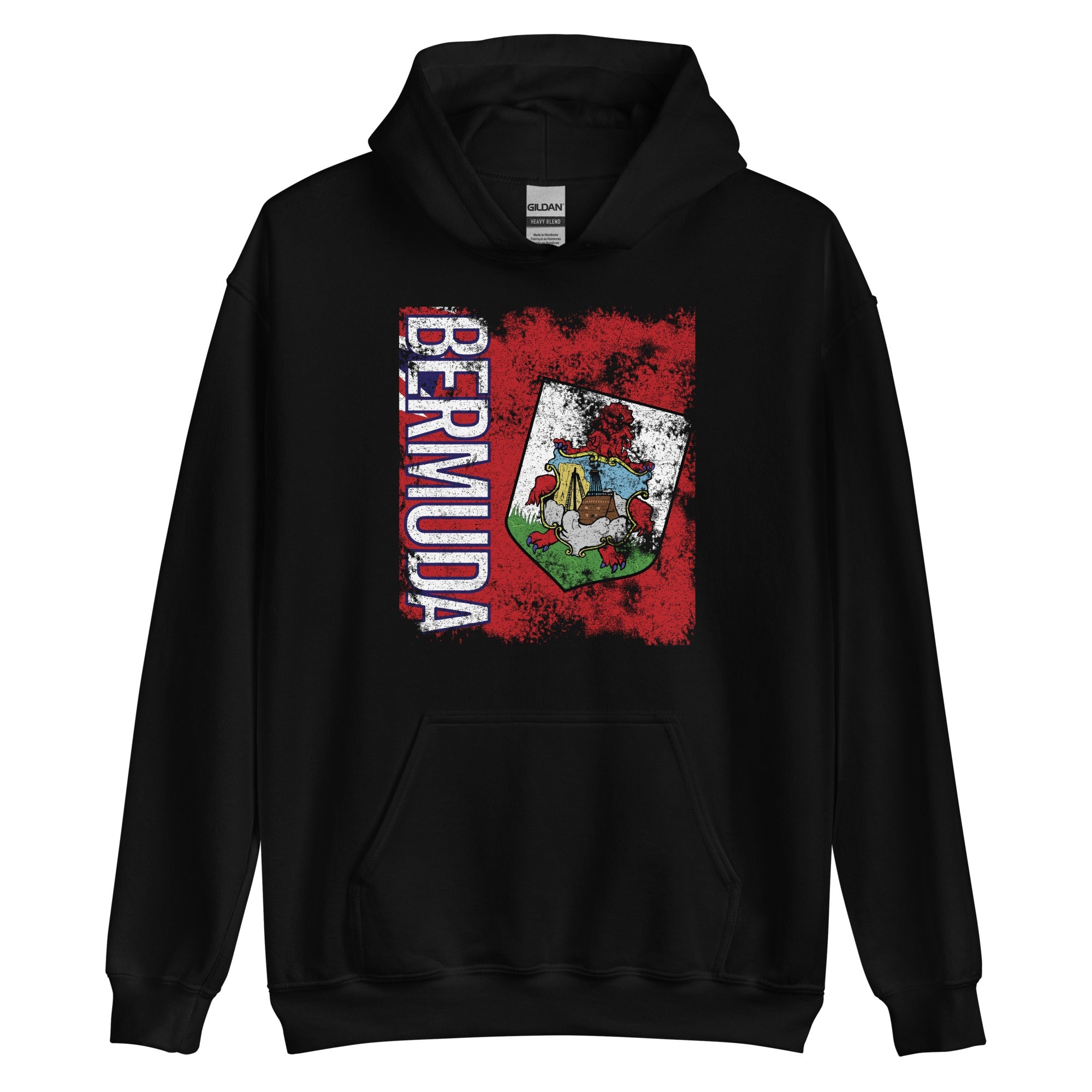 Bermuda Flag Distressed Hoodie