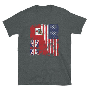 Bermuda USA Flag - Half American T-Shirt