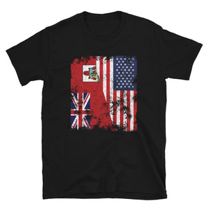 Bermuda USA Flag - Half American T-Shirt