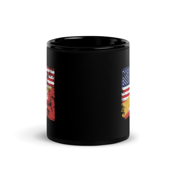 Bhutan USA Flag Mug