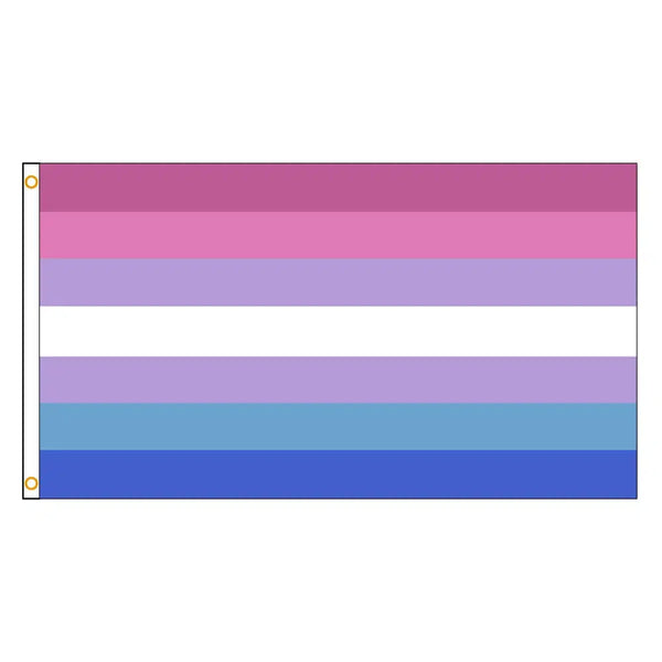 Bigender Pride Flag - 90x150cm(3x5ft) - 60x90cm(2x3ft) - LGBTQIA2S+
