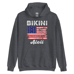 Bikini Atoll Flag Distressed Bikini Flag Hoodie