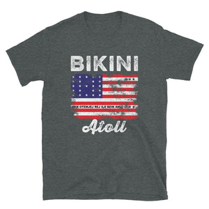 Bikini Atoll Flag Distressed Bikini Flag T-Shirt