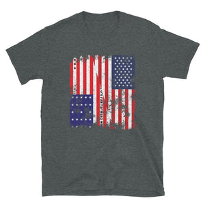 Bikini Atoll USA Flag - Half American T-Shirt