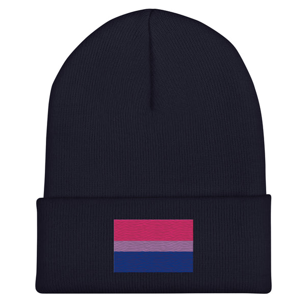 Bisexual Flag Beanie - Embroidered LGBT+ Winter Hat