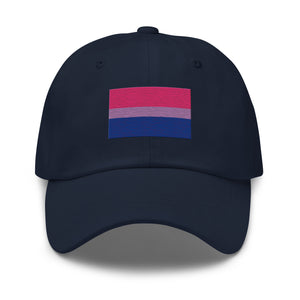 Bisexual Flag Cap - Adjustable Embroidered LGBT+ Dad Hat