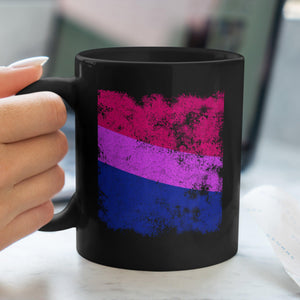 Bisexual Flag - Distressed LGBT+ Mug