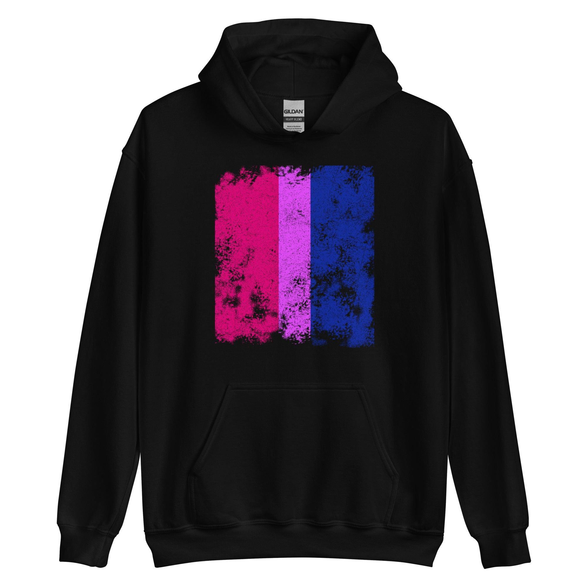 Bisexual Flag - Distressed LGBTQIA2S+ Hoodie