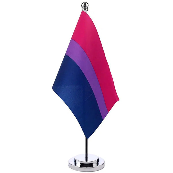 Bisexual Pride Desk Flag - Small LGBTQIA2S+ Table Flag