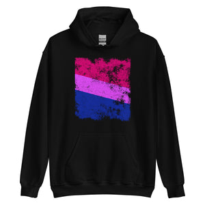 Bisexual Flag - Distressed LGBT+ Hoodie