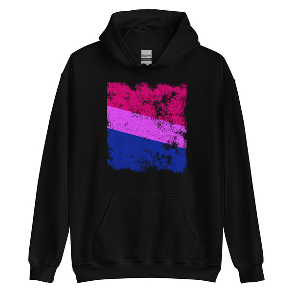 Bisexual Flag - Distressed LGBT+ Hoodie