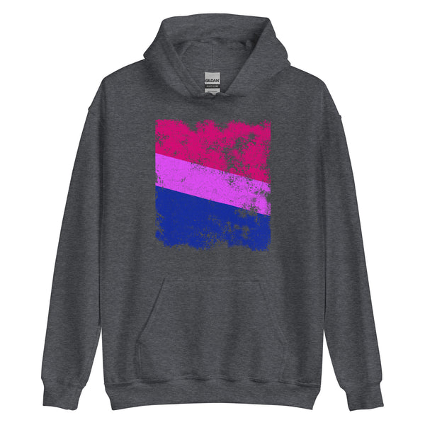 Bisexual Flag - Distressed LGBT+ Hoodie