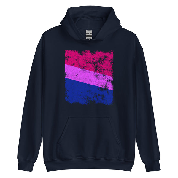 Bisexual Flag - Distressed LGBT+ Hoodie