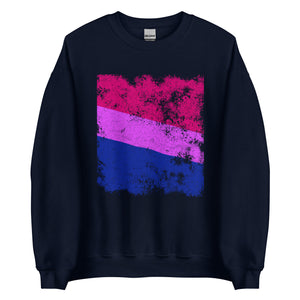 Bisexual Flag - Distressed LGBT+ Sweatshirt