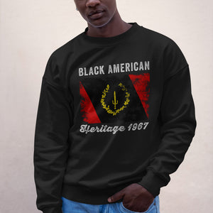 Black American Heritage Flag Sweatshirt