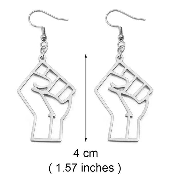 Black Lives Matter Earrings Collection - African Fist Stud Earrings