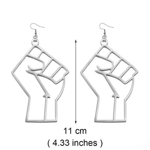 Black Lives Matter Earrings Collection - African Fist Stud Earrings