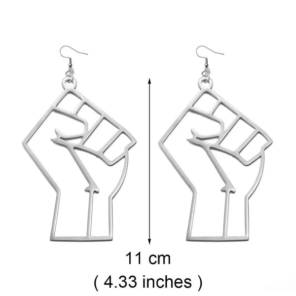 Black Lives Matter Earrings Collection - African Fist Stud Earrings