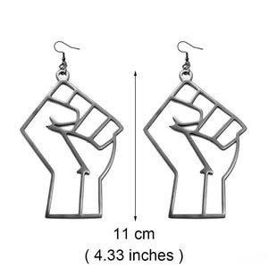 Black Lives Matter Earrings Collection - African Fist Stud Earrings