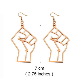 Black Lives Matter Earrings Collection - African Fist Stud Earrings