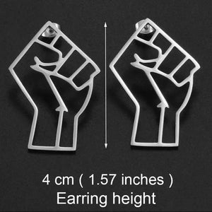 Black Lives Matter Earrings Collection - African Fist Stud Earrings