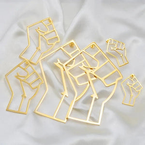 Black Lives Matter Earrings Collection - African Fist Stud Earrings