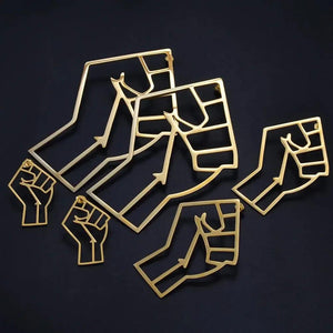 Black Lives Matter Earrings Collection - African Fist Stud Earrings