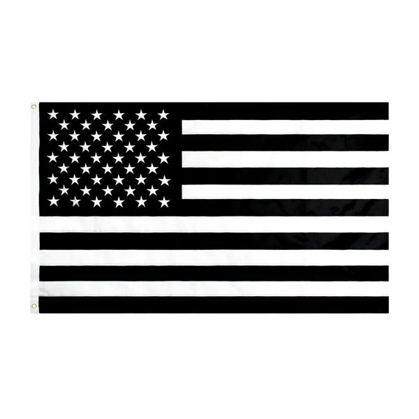 Black and White American Flag - 90x150cm(3x5ft) - 60x90cm(2x3ft)