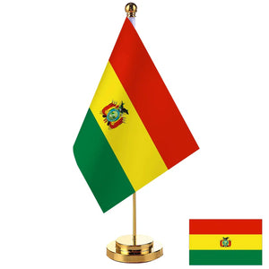 Bolivia Desk Flag - Small Office Table Flag