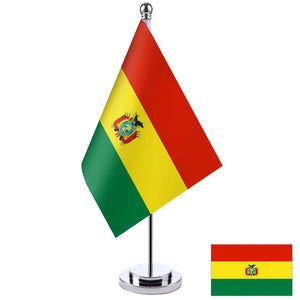 Bolivia Desk Flag - Small Office Table Flag