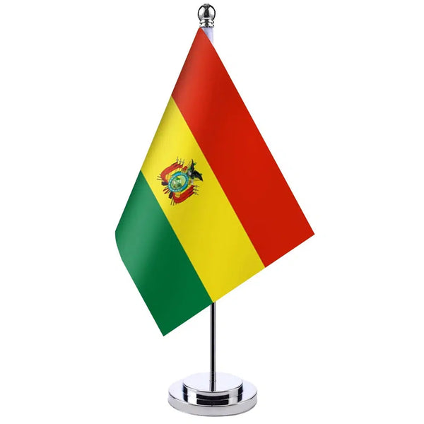 Bolivia Desk Flag - Small Office Table Flag