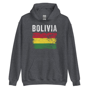 Bolivia Flag Distressed - Bolivian Flag Hoodie