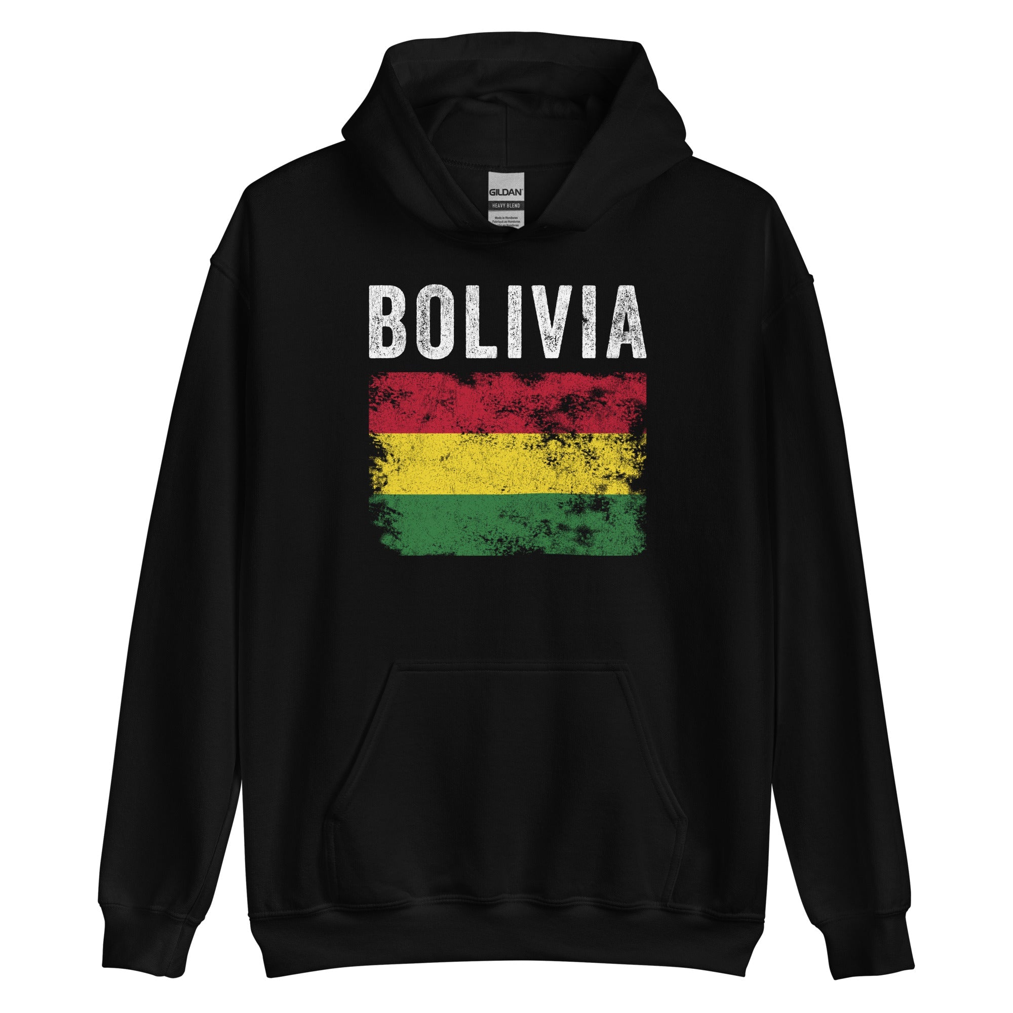 Bolivia Flag Distressed - Bolivian Flag Hoodie