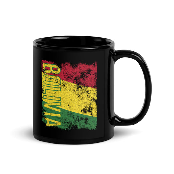 Bolivia Flag Distressed Mug