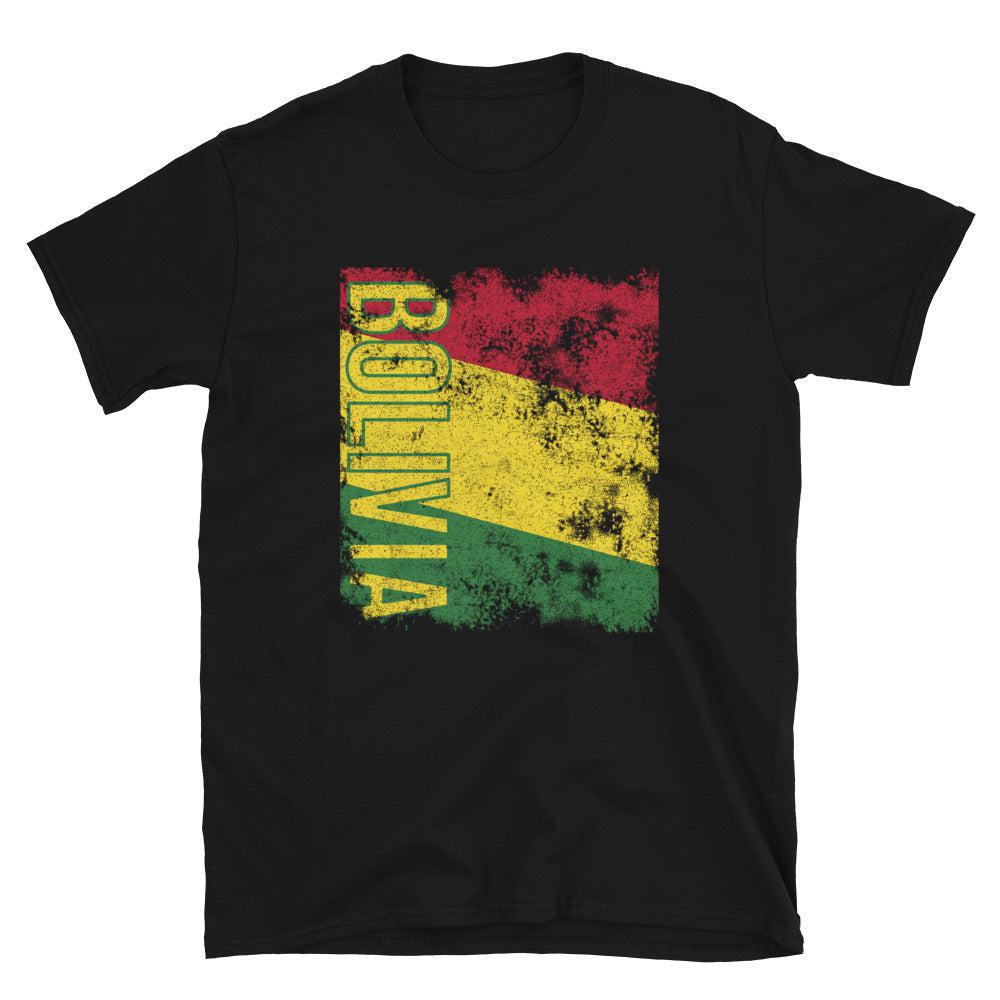 Bolivia Flag Distressed T-Shirt