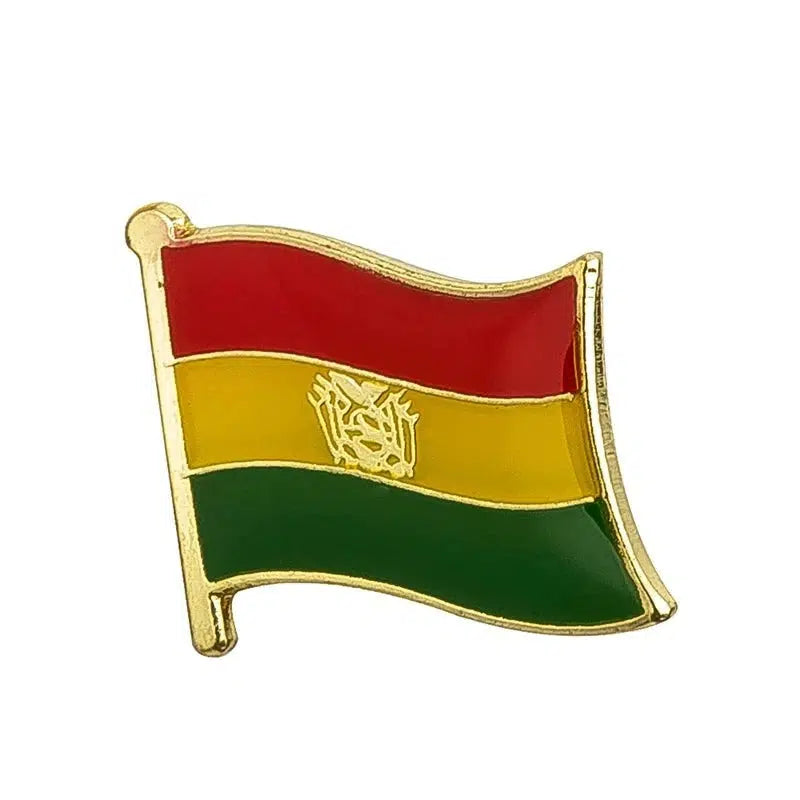 Bolivia Flag Lapel Pin - Enamel Pin Flag