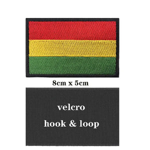 Bolivia Flag Patch - Iron On/Hook & Loop Patch