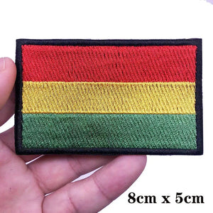 Bolivia Flag Patch - Iron On/Hook & Loop Patch