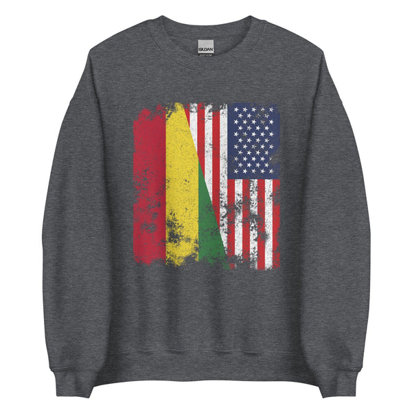 Bolivia USA Flag - Half American Sweatshirt