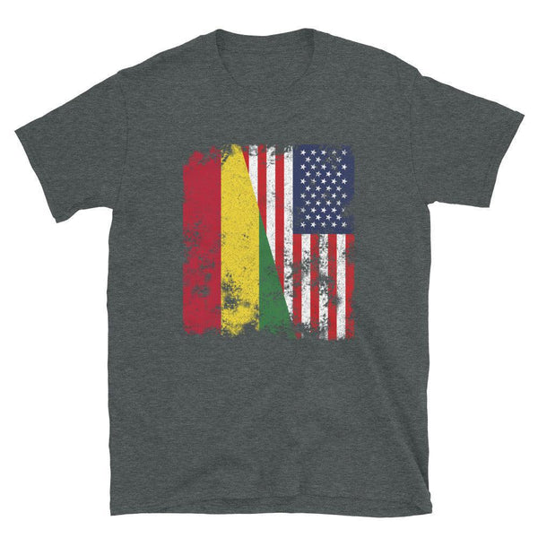 Bolivia USA Flag - Half American T-Shirt