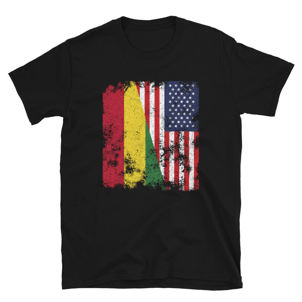 Bolivia USA Flag - Half American T-Shirt