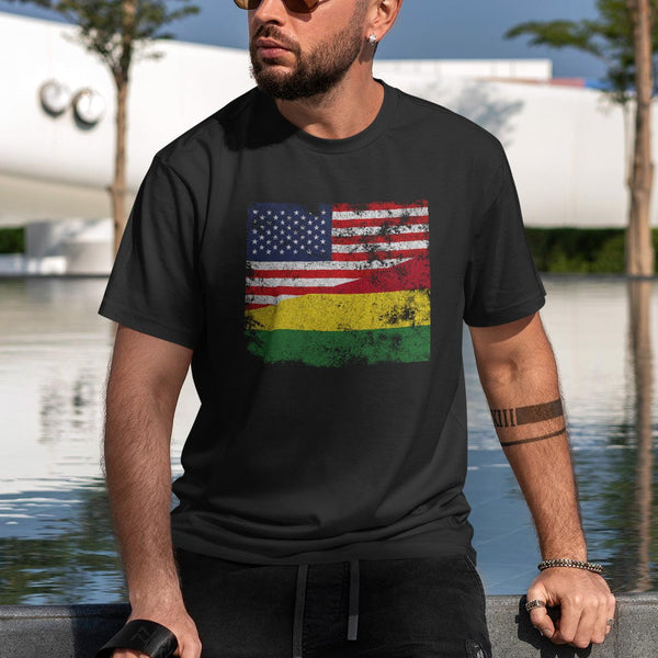 Bolivia USA Flag T-Shirt