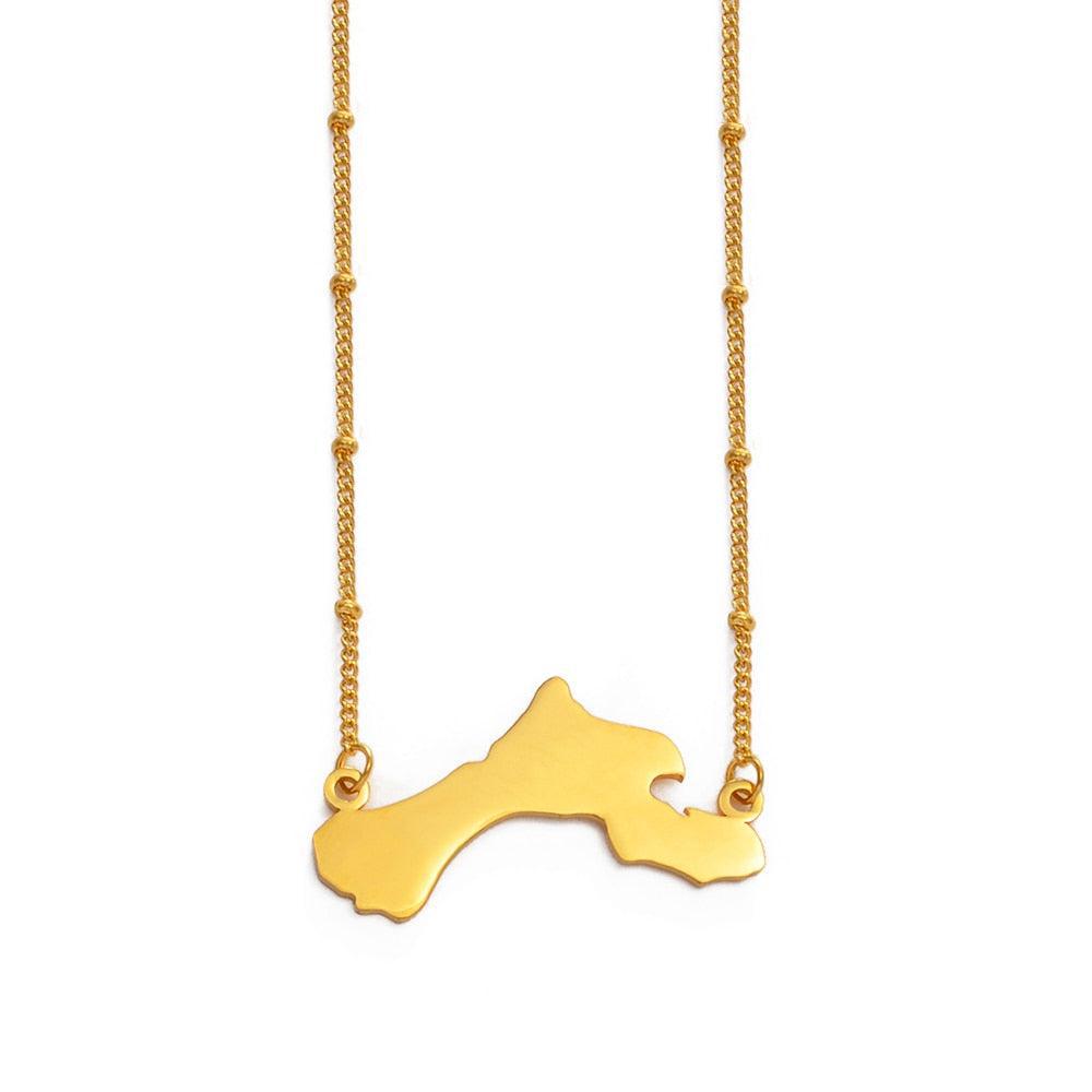 Bonaire Map Necklace