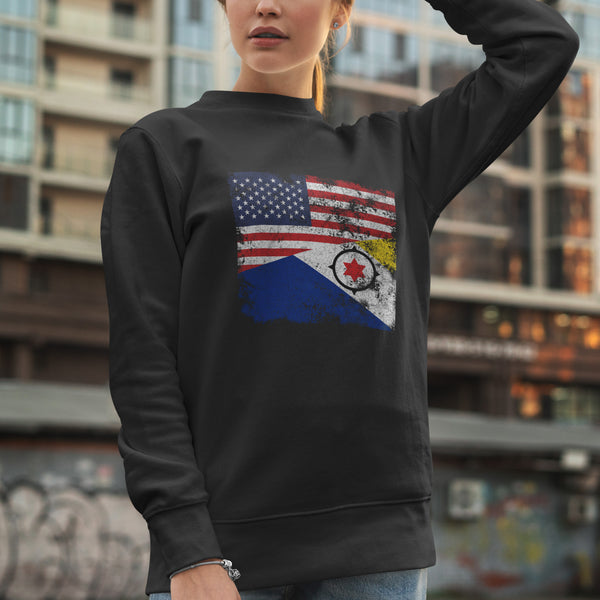 Bonaire USA Flag Sweatshirt