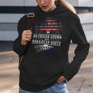 American Grown Bonairean Roots Flag Hoodie