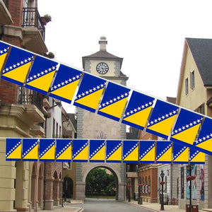 Bosnia Flag Bunting Banner - 20Pcs