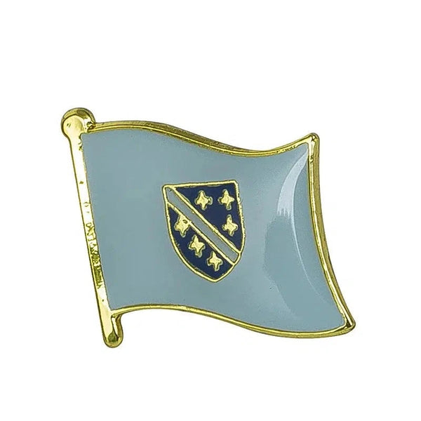 Bosnia Flag Lapel Pin - Enamel Pin Flag