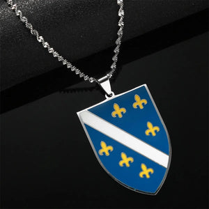 Bosnia & Herzegovina Flag Necklace
