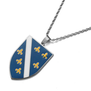 Bosnia & Herzegovina Flag Necklace