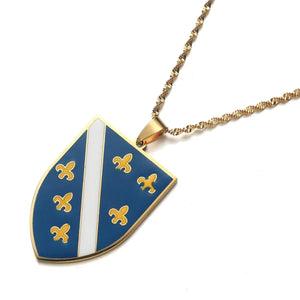 Bosnia & Herzegovina Flag Necklace